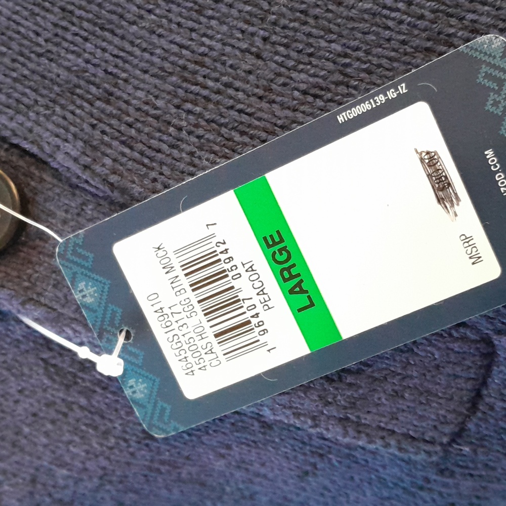 NEW W/TAG IZOD classic mock neck sweather - Picture 3 of 3